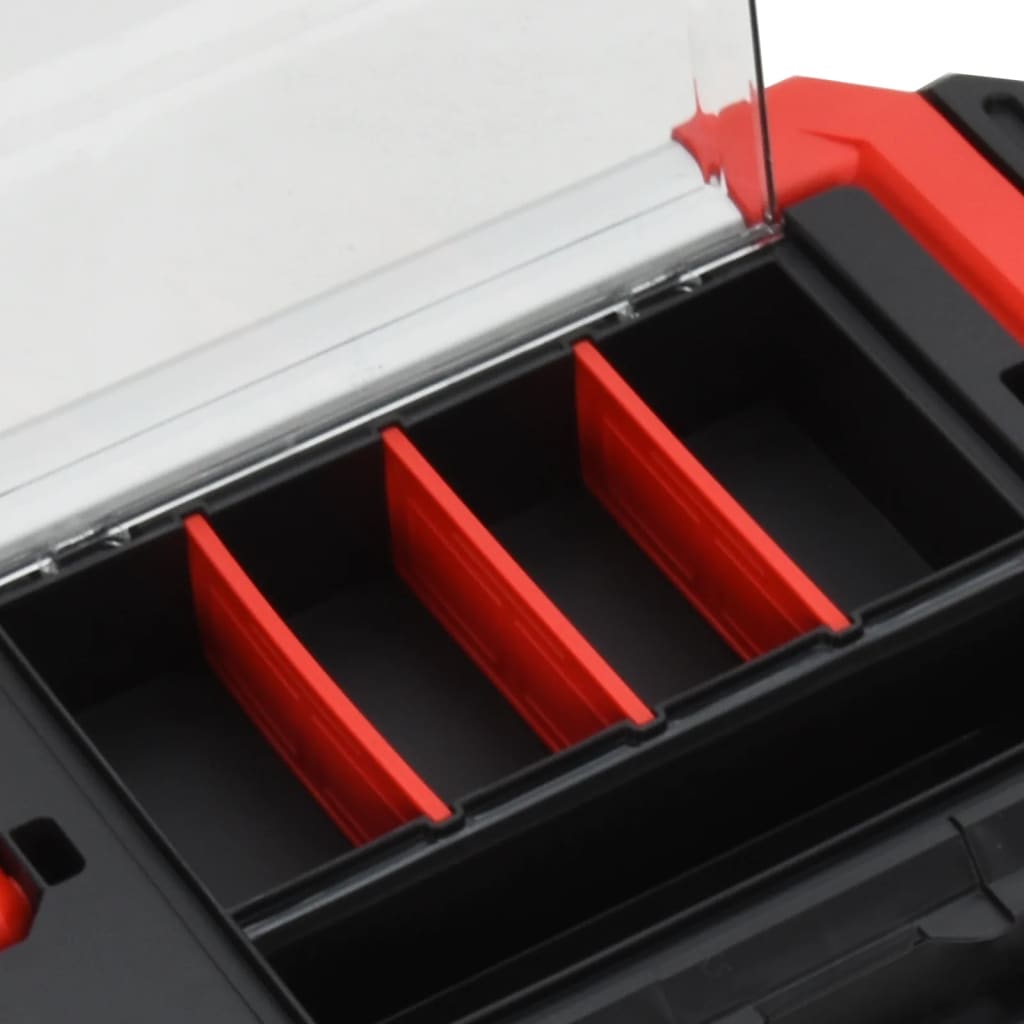 Tool Box Black and Red 45x28x26.5 cm