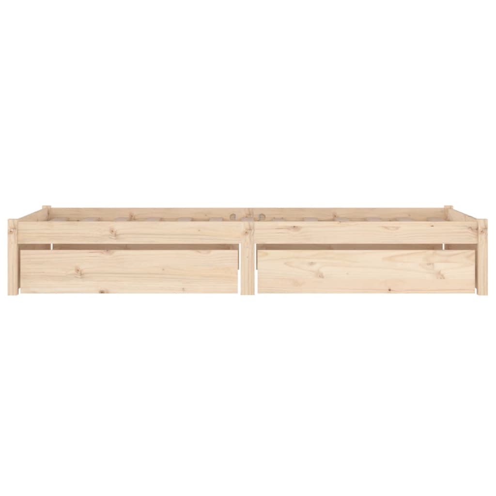 Bed Frame with Drawers 90x190 cm Single