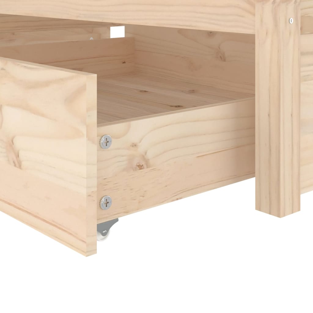 Bed Frame with Drawers 90x190 cm Single