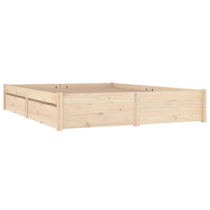 Bed Frame without Mattress with Drawers King Size