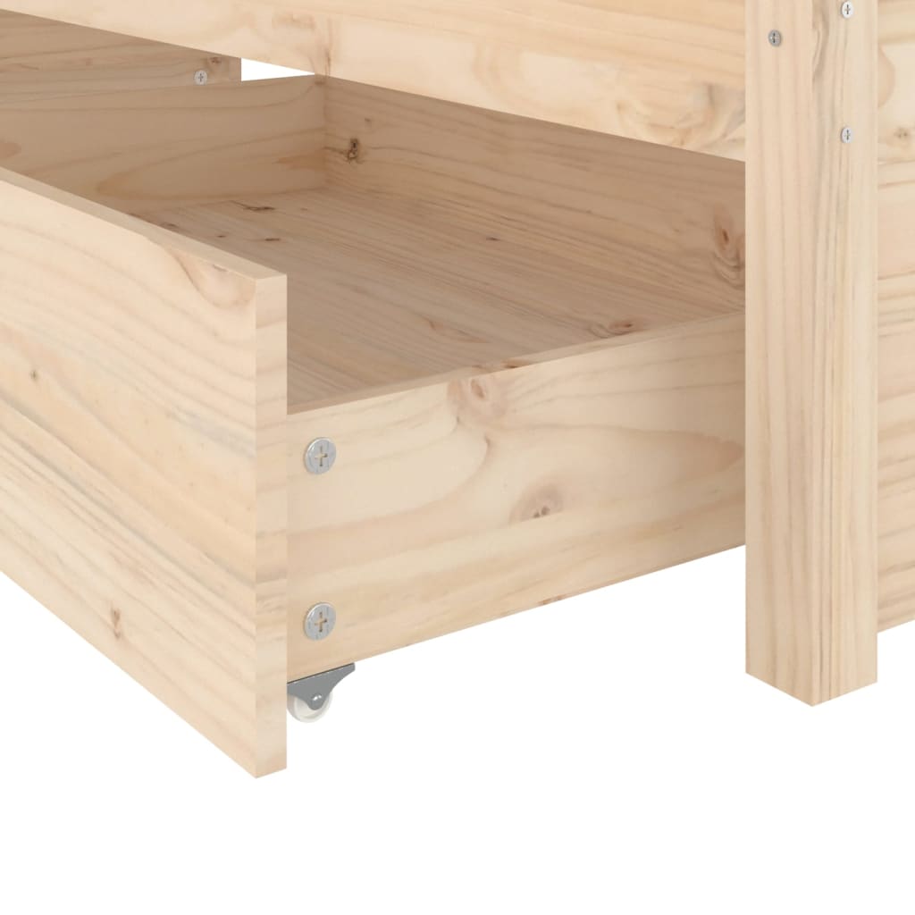 Bed Frame without Mattress with Drawers King Size