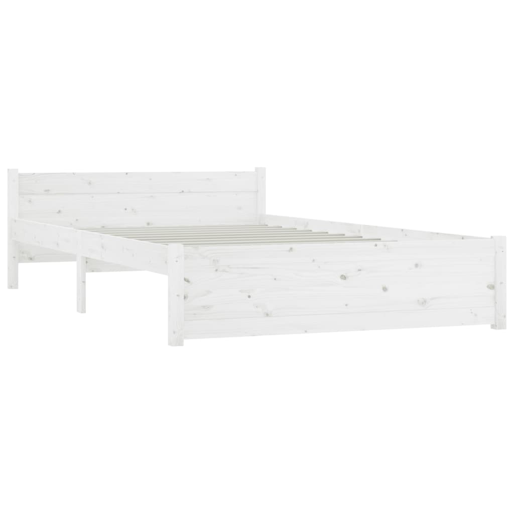 Bed Frame with Drawers White 150x200 cm King Size