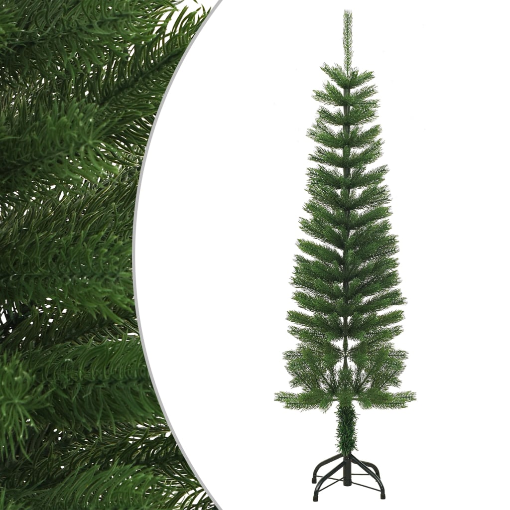 Artificial Slim Christmas Tree with Stand 150 cm PE