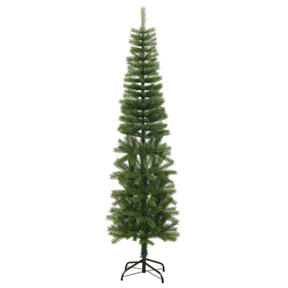 Artificial Slim Christmas Tree with Stand 210 cm PE