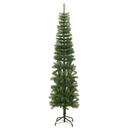 Artificial Slim Christmas Tree with Stand 240 cm PE