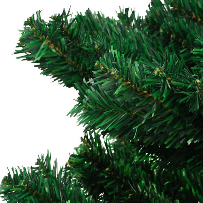 Swirl Pre-lit Christmas Tree with Stand Green 150 cm PVC