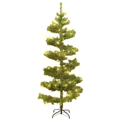 Swirl Pre-lit Christmas Tree with Stand Green 180 cm PVC