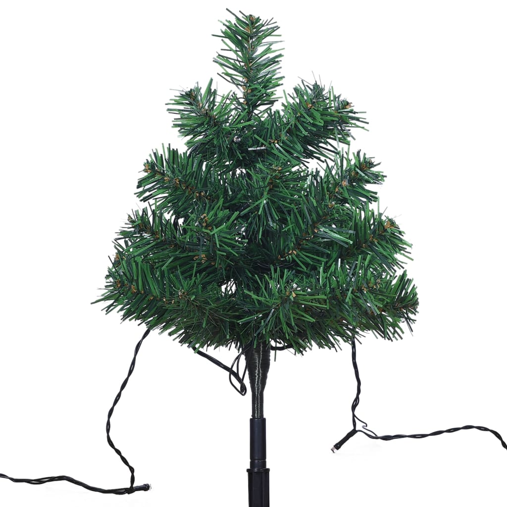 Christmas Pathway Trees 6 pcs with Warm White LEDs 45 cm PVC