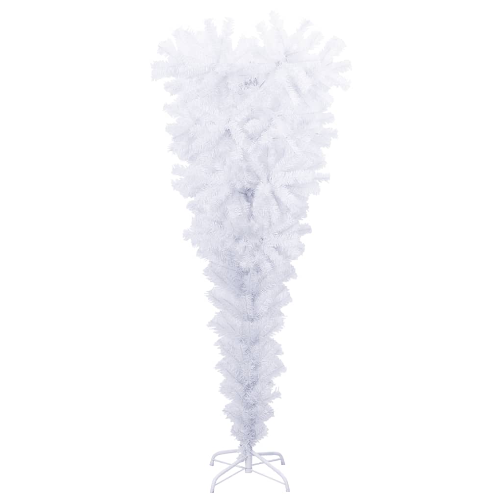 Upside-down Artificial Christmas Tree with Stand White 120 cm