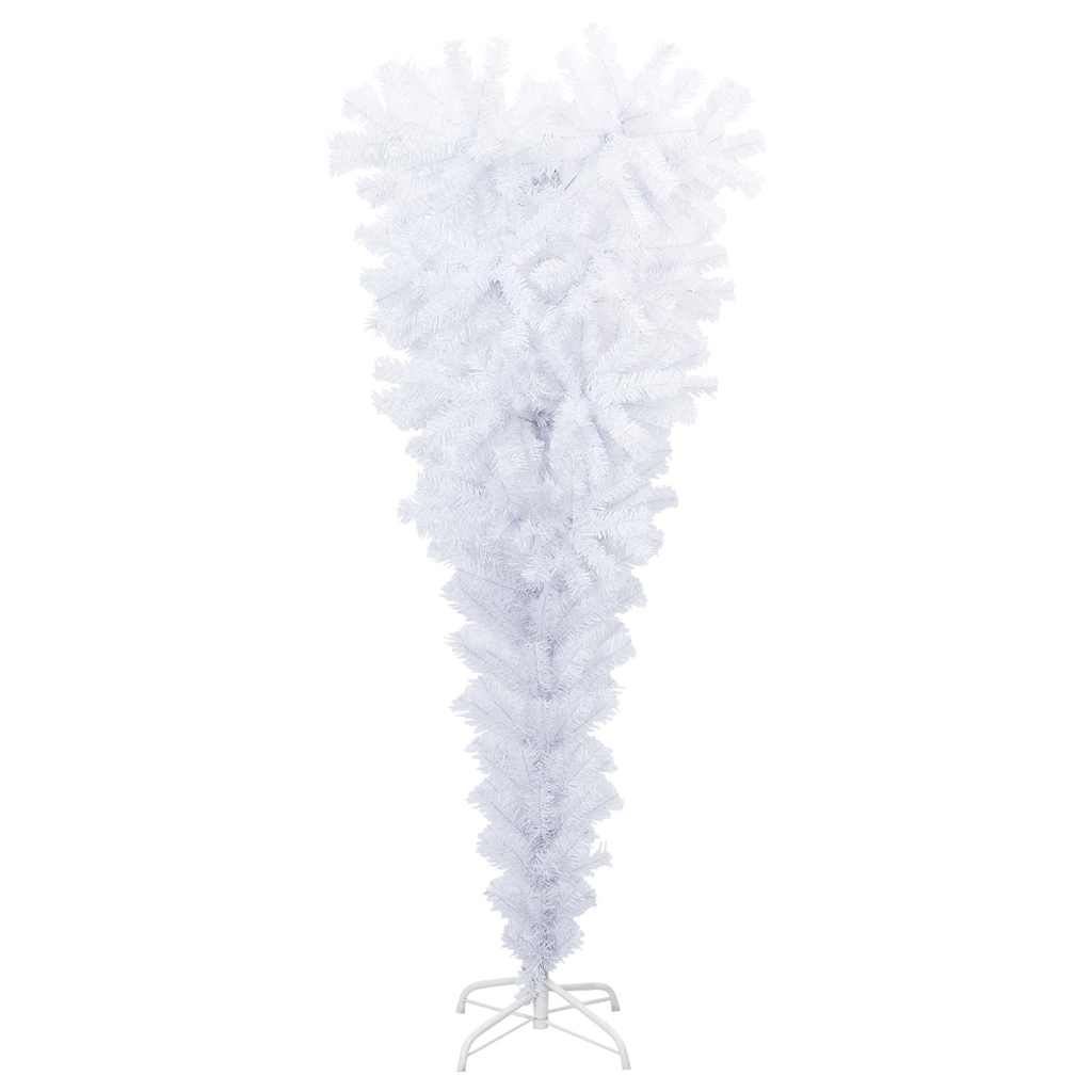 Upside-down Artificial Christmas Tree with Stand White 150 cm