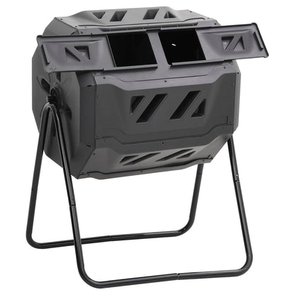 Garden Compost Bin Black 73x64x95 cm 160 L