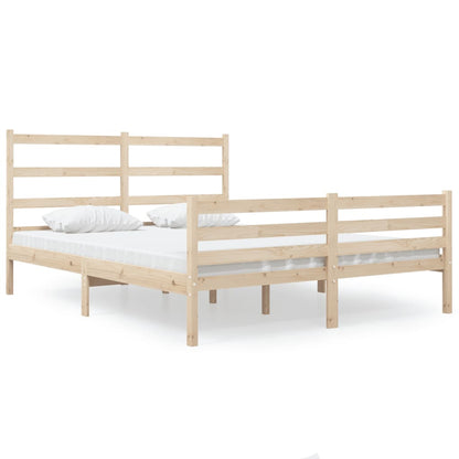 Bed Frame without Mattress Solid Wood Small Double