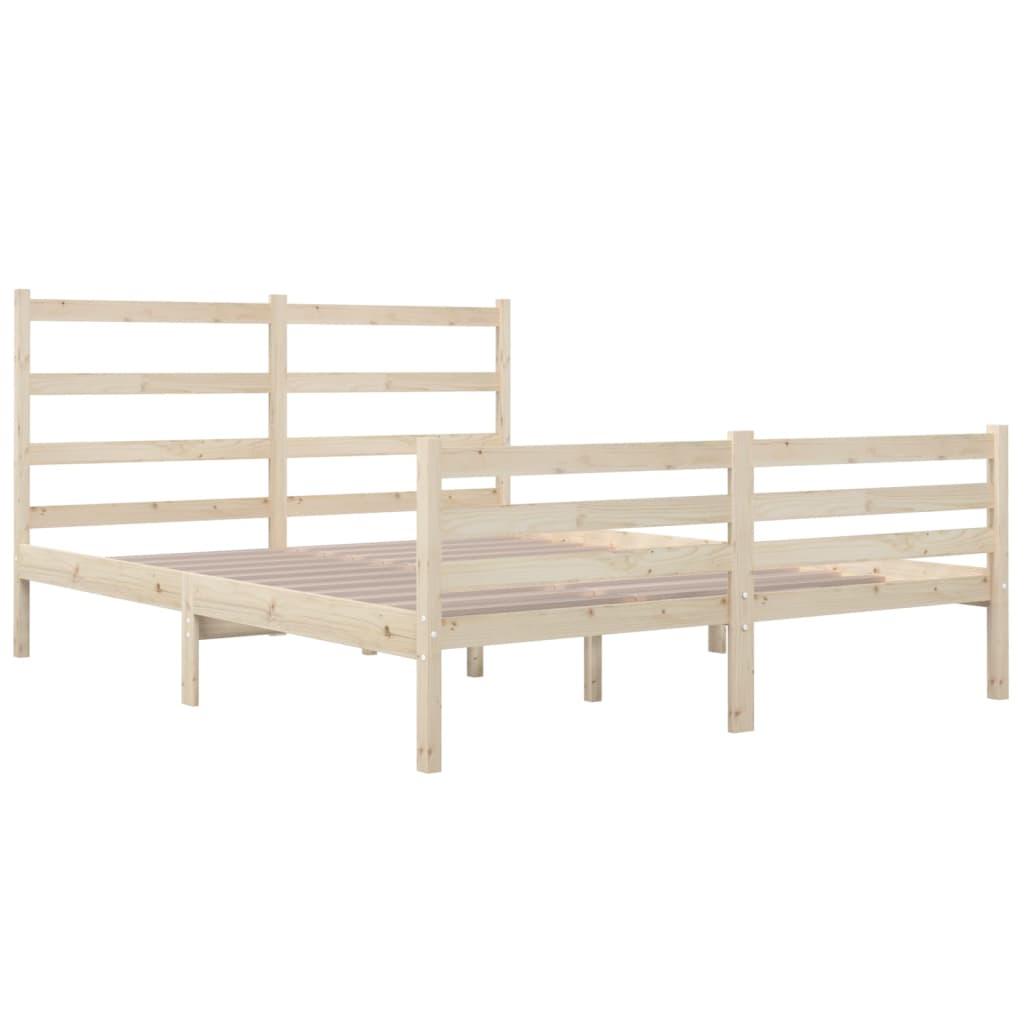 Bed Frame without Mattress Solid Wood Small Double