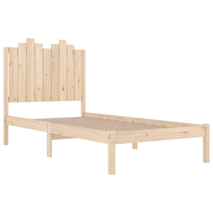 Bed Frame Solid Wood Pine 75x190 cm Small Single