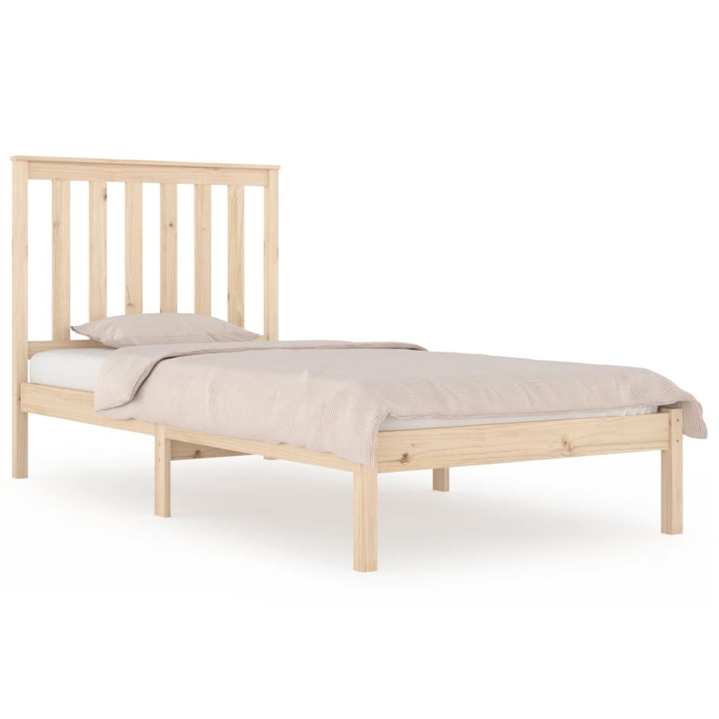 Bed Frame without Mattress Solid Wood Small Single