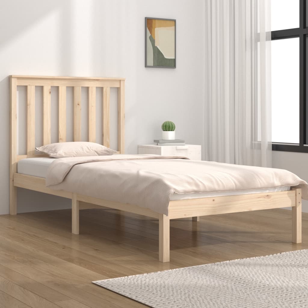 Bed Frame without Mattress Solid Wood Small Single