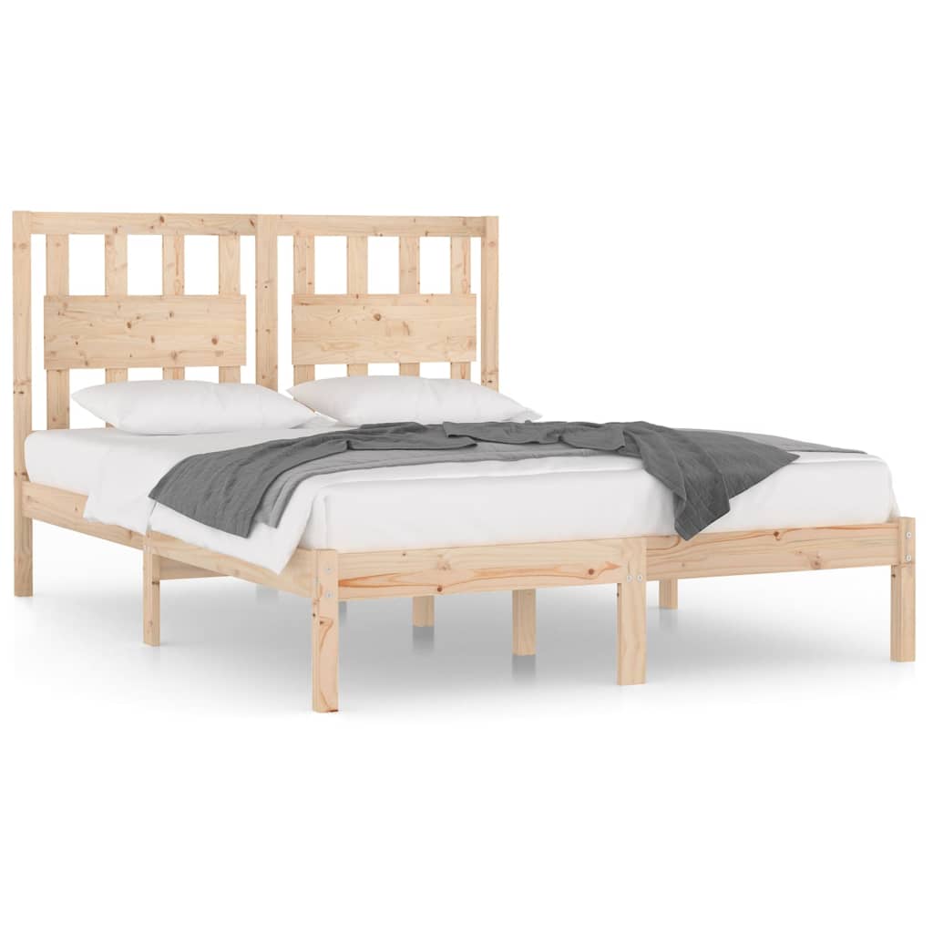 Bed Frame Solid Wood Pine 120x200 cm