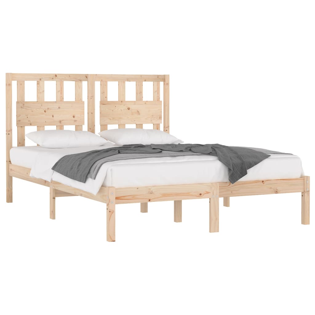 Bed Frame Solid Wood Pine 120x200 cm