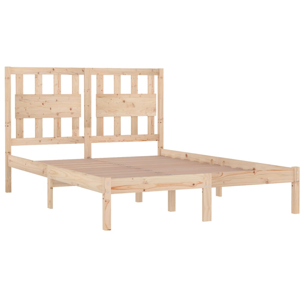 Bed Frame Solid Wood Pine 120x200 cm