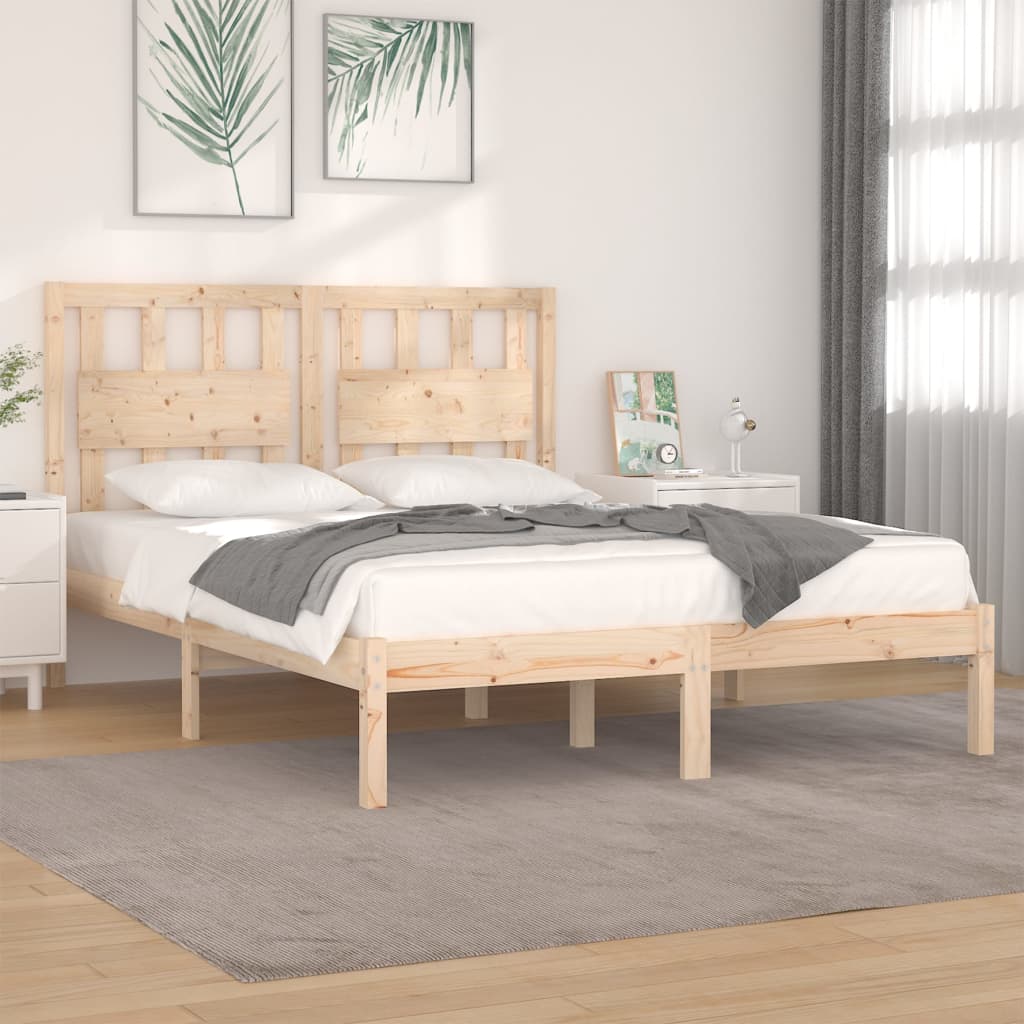 Bed Frame Solid Wood Pine 120x200 cm