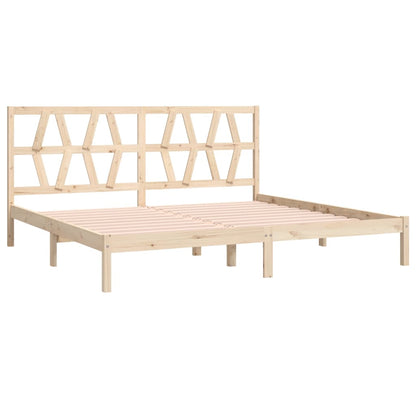 3104018 vidaXL Bed Frame without Mattress Solid Wood 200x200 cm (810037+818640)