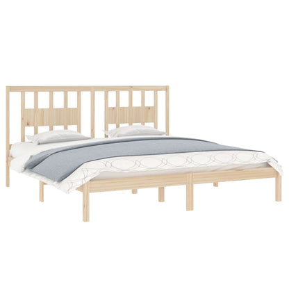 Bed Frame Solid Wood Pine 200x200 cm