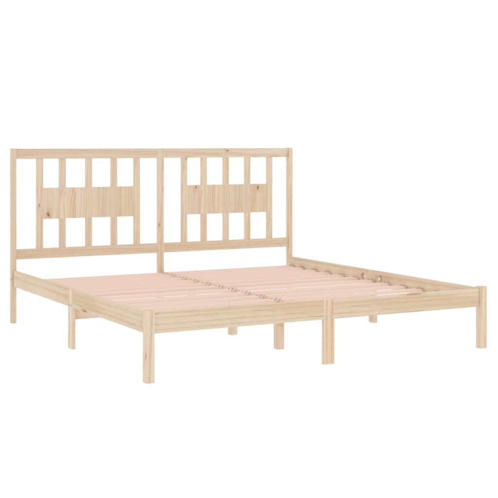 Bed Frame Solid Wood Pine 200x200 cm