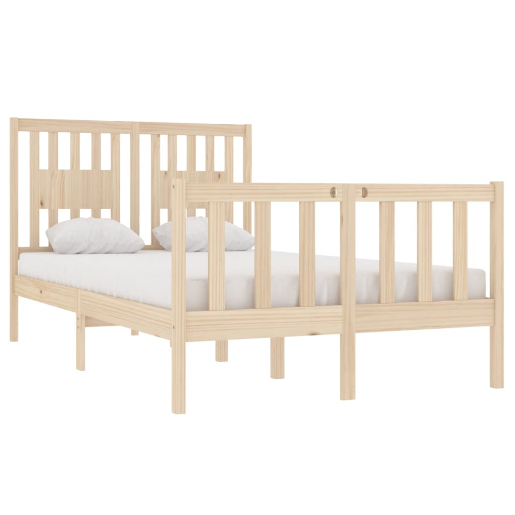 Bed Frame without Mattress 120x190 cm Small Double Solid Wood