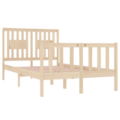 Bed Frame without Mattress 120x190 cm Small Double Solid Wood