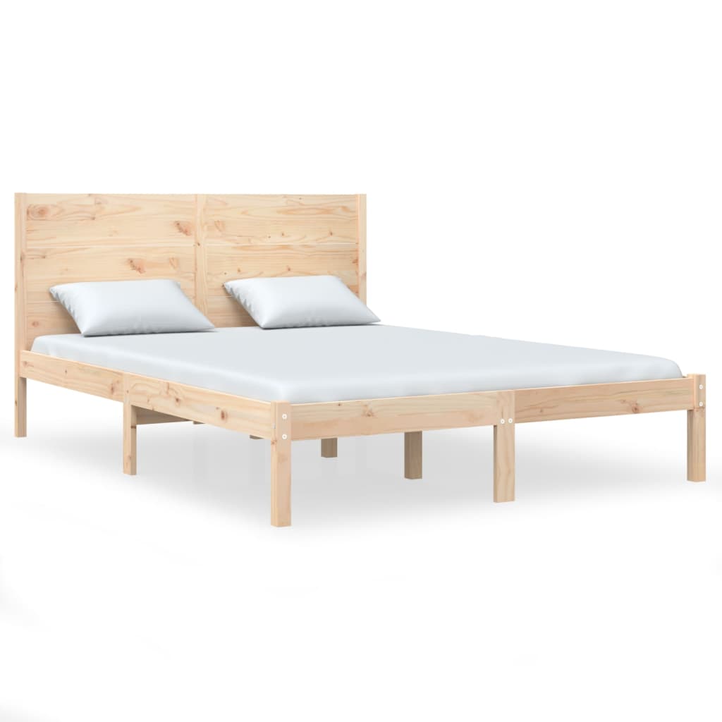 Bed Frame Solid Wood Pine 140x200 cm