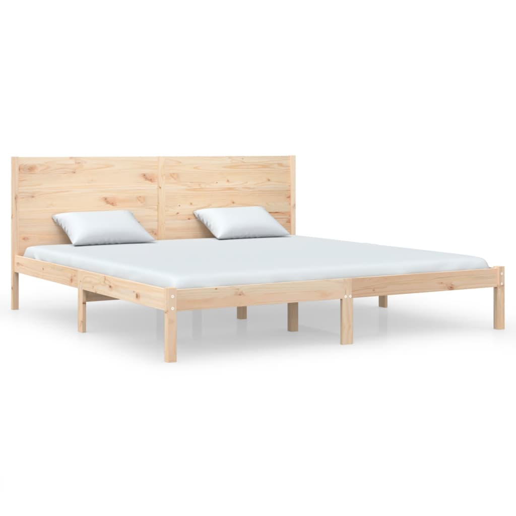 Bed Frame Solid Wood 180x200 cm Super King Size