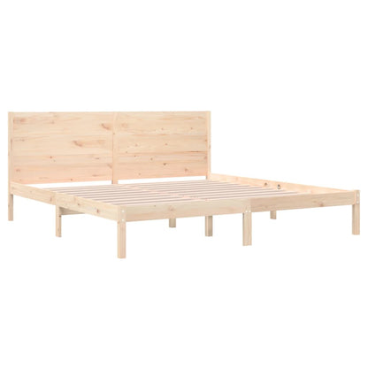 Bed Frame Solid Wood 180x200 cm Super King Size