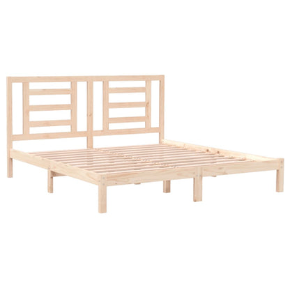 Bed Frame Solid Wood 180x200 cm Super King Size