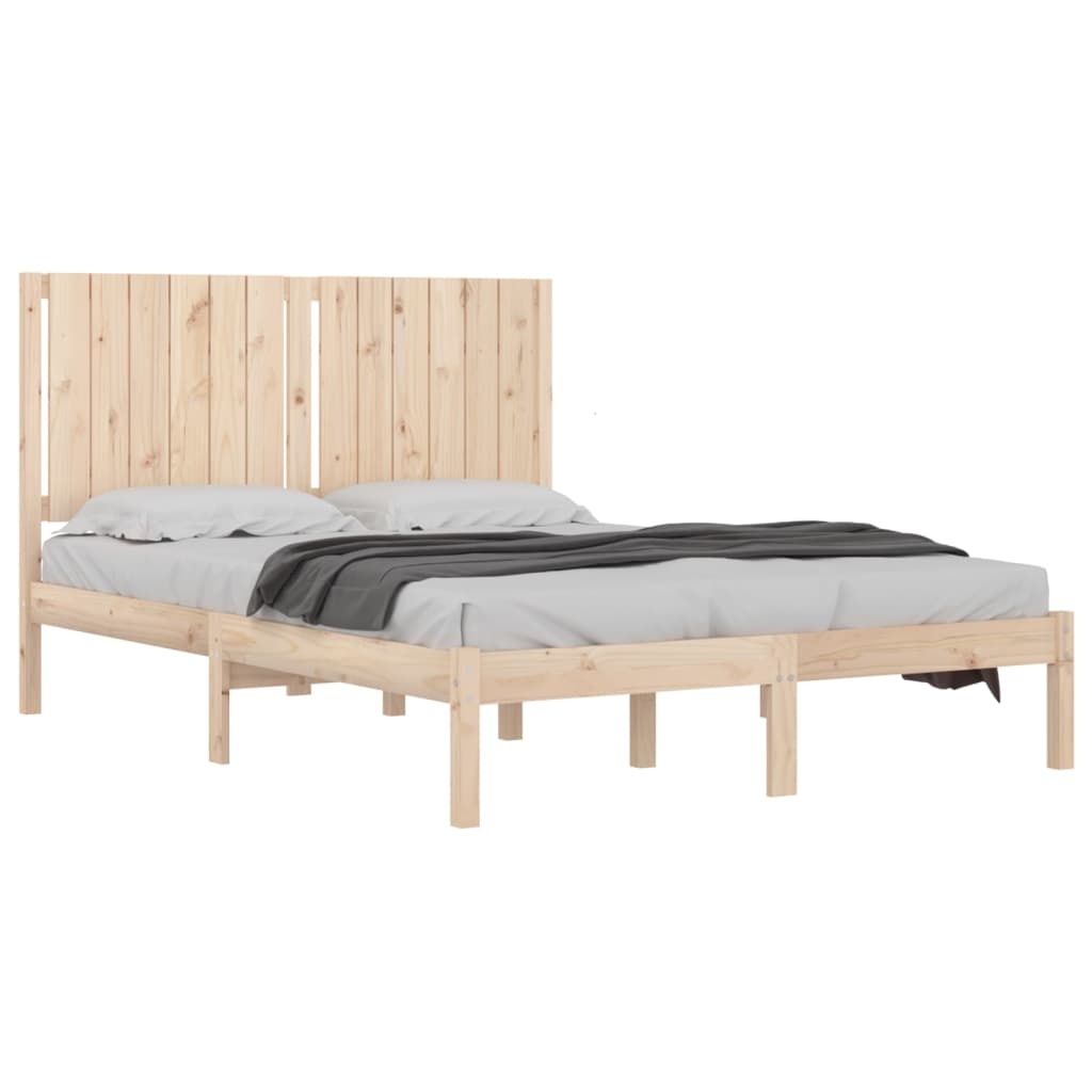 Bed Frame Solid Wood Pine 140x200 cm