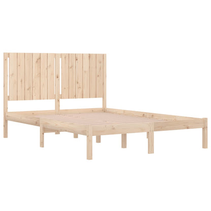 Bed Frame Solid Wood Pine 140x200 cm