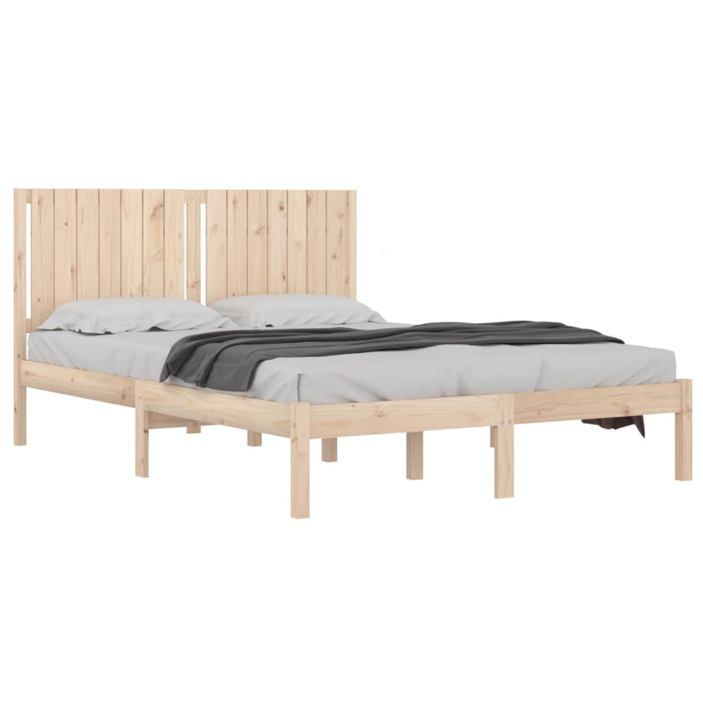 Bed Frame Solid Wood Pine 160x200 cm