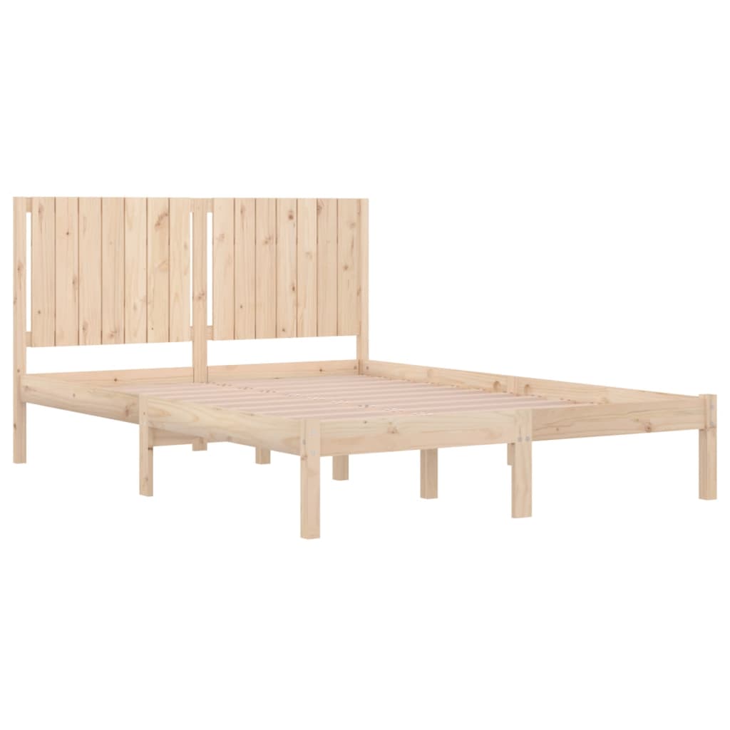 Bed Frame Solid Wood Pine 160x200 cm