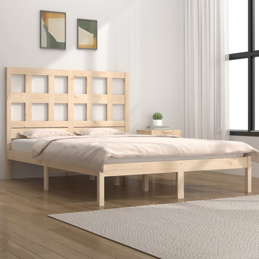 Bed Frame Solid Wood Pine 120x200 cm