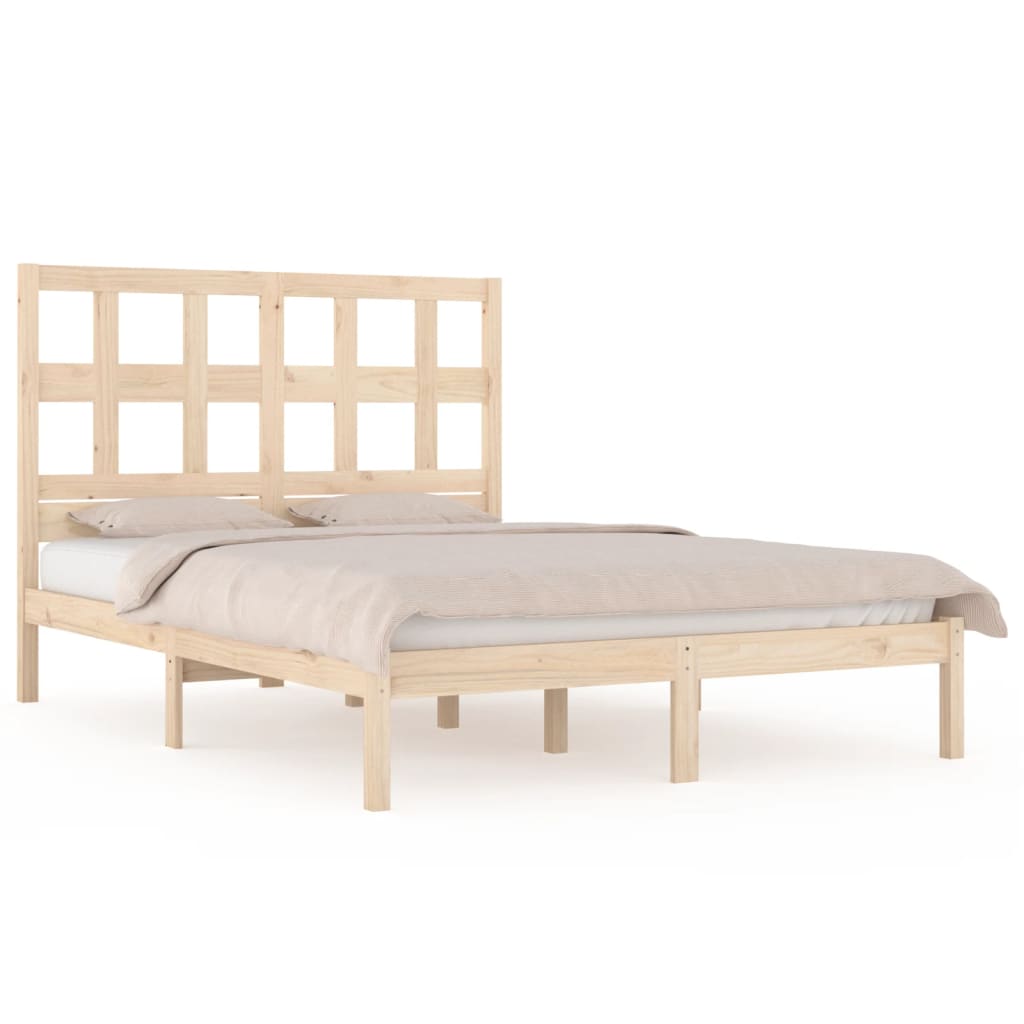 Bed Frame Solid Wood Pine 160x200 cm