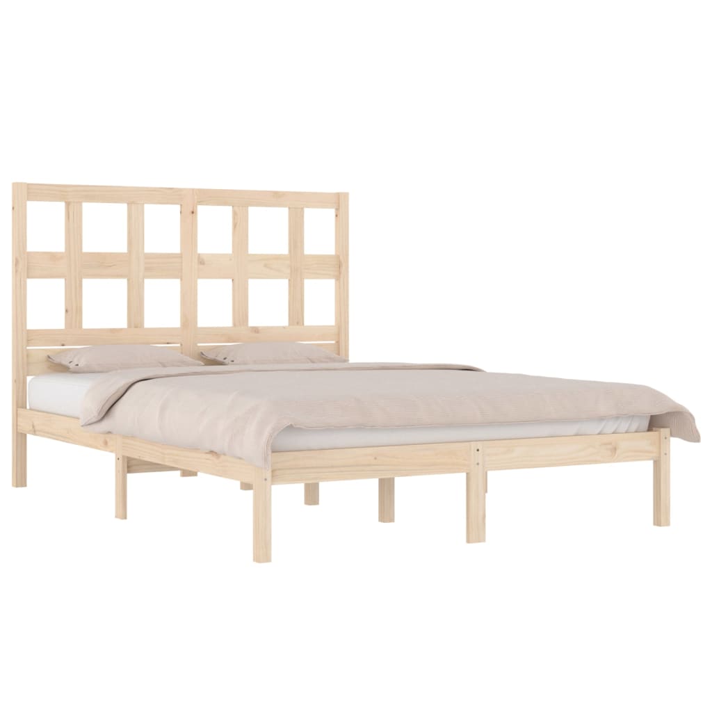 Bed Frame Solid Wood Pine 160x200 cm