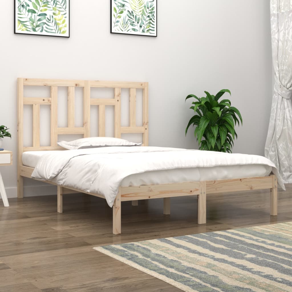 Bed Frame Solid Wood Pine 120x200 cm