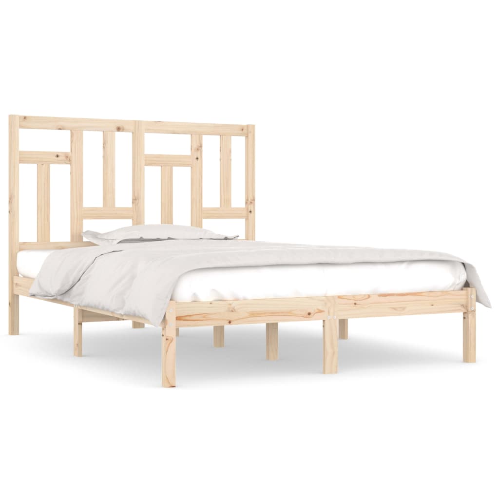 Bed Frame Solid Wood Pine 200x200 cm