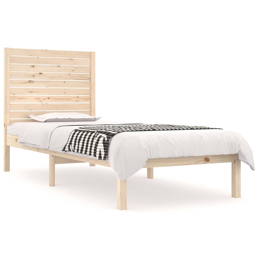 Bed Frame without Mattress 90x190 cm Single Solid Wood