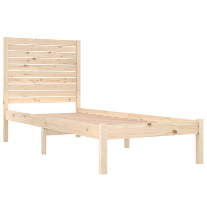 Bed Frame without Mattress 90x190 cm Single Solid Wood