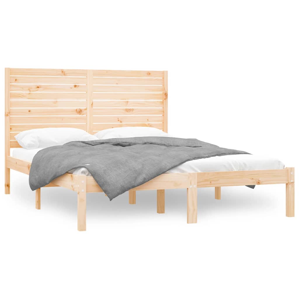 Bed Frame without Mattress 120x200 cm Solid Wood