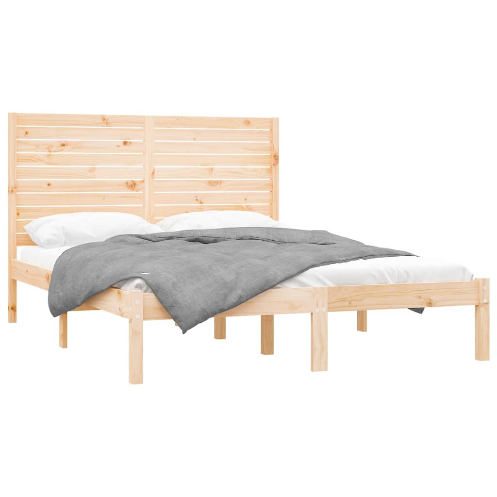 Bed Frame without Mattress 120x200 cm Solid Wood