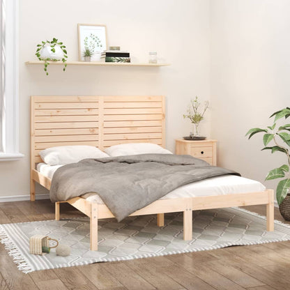 Bed Frame without Mattress 120x200 cm Solid Wood