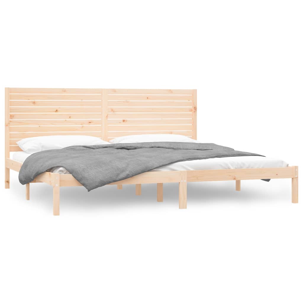 Bed Frame Solid Wood 180x200 cm Super King Size