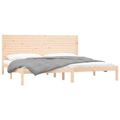 Bed Frame Solid Wood 180x200 cm Super King Size