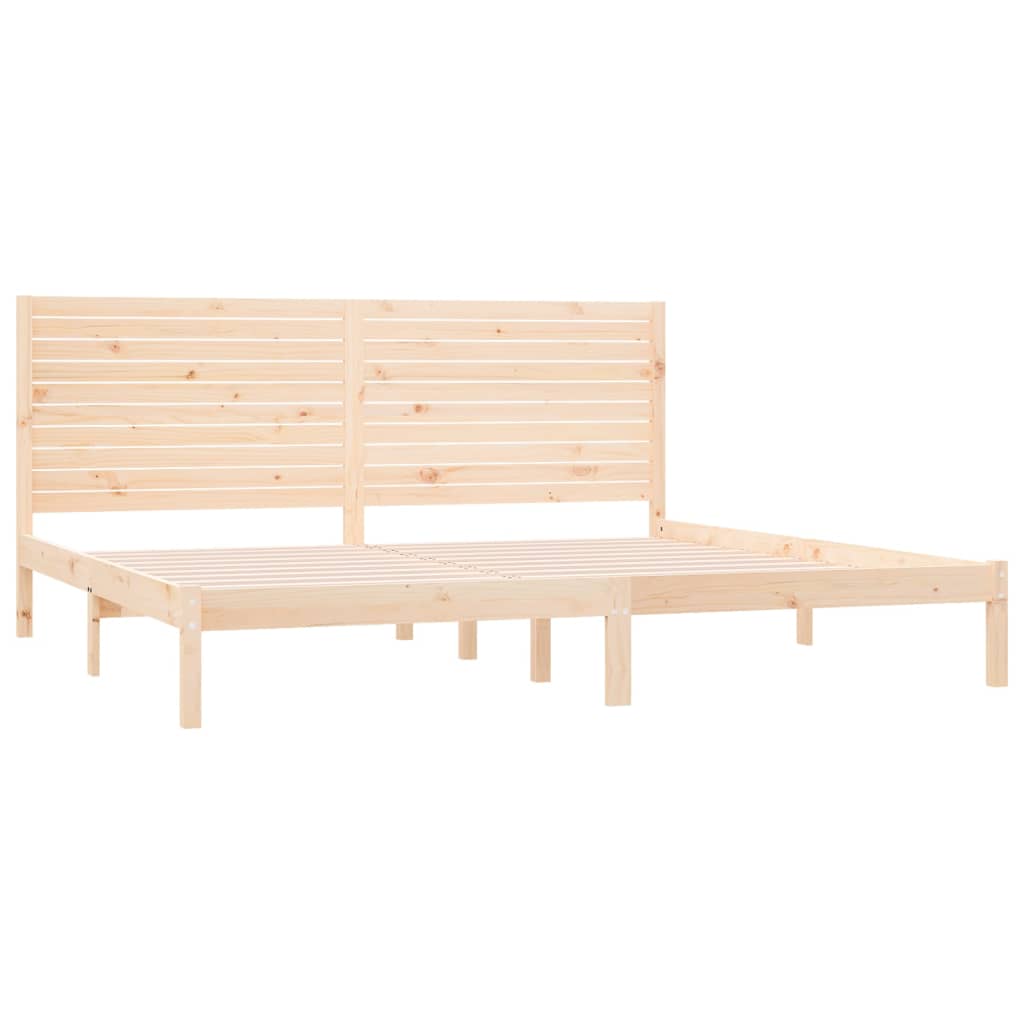 Bed Frame Solid Wood 180x200 cm Super King Size